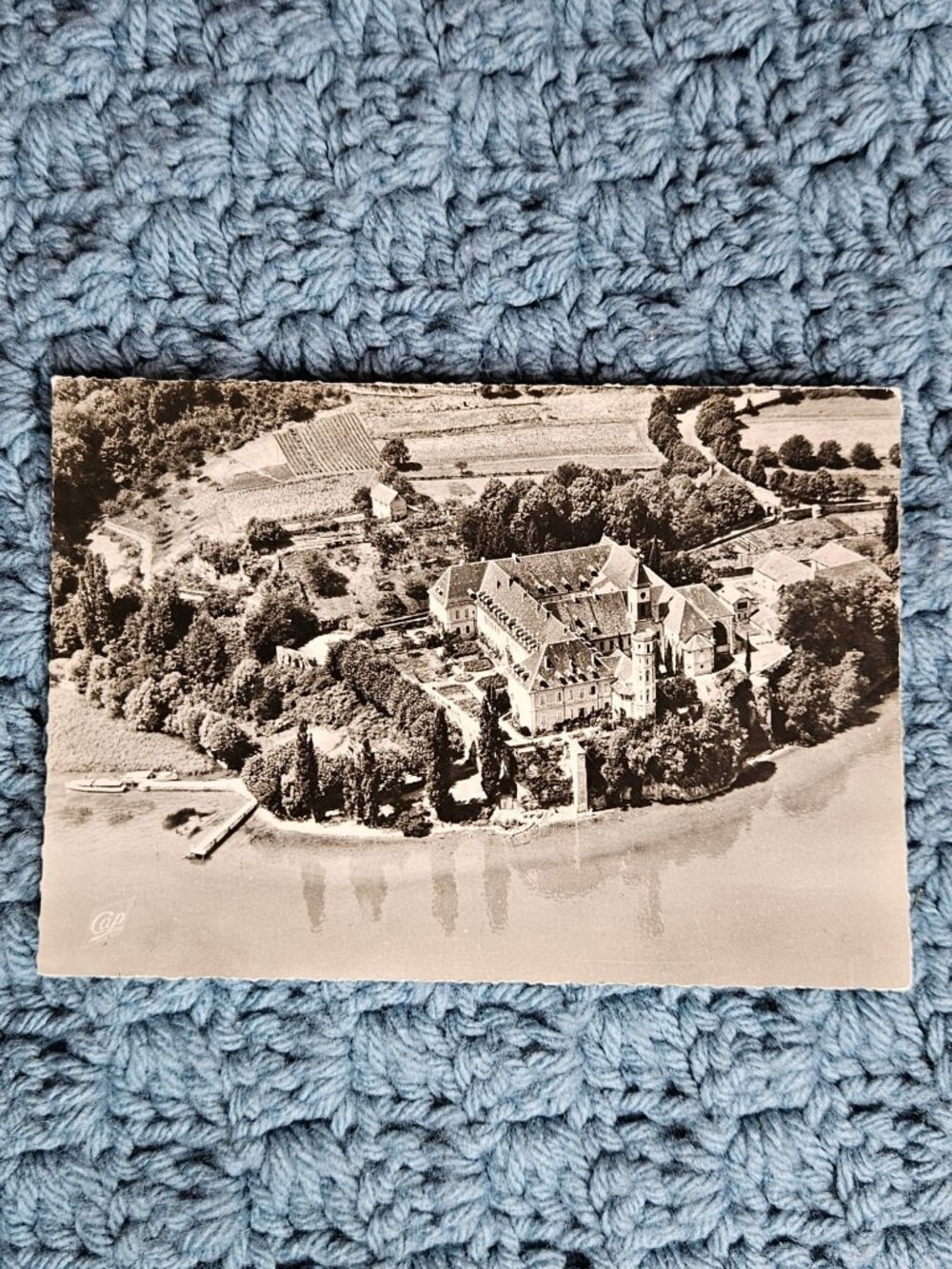 Aerial view Hautecombe Abbey Postcard